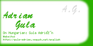 adrian gula business card